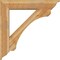 Ekena Millwork Legacy Traditional Rough Sawn Bracket w/ Offset Brace, Western Red Cedar, 8"W x 40"D x 40"H BKT0806X40X40LEC01RWR - alternate 2